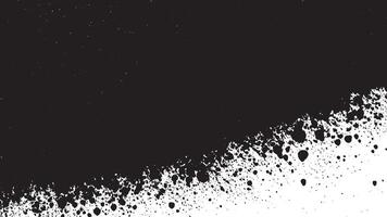Fine Detail Black Grungy Texture Artwork on White Canvas for Texture Overlays and Backgrounds vector