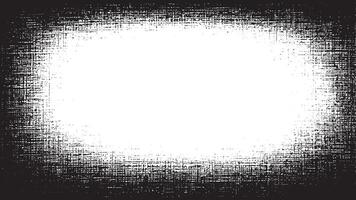 Fine Detail Black Grungy Texture Artwork on White Canvas for Texture Overlays and Backgrounds vector