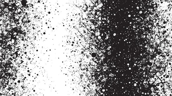 Highly Detailed Black Grunge Texture on White Canvas for Enhanced Backgrounds and Texture Overlays