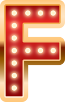 Light Bulb Alphabet Letter F png