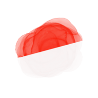 Abstract Ink Brush Indonesian Flag png