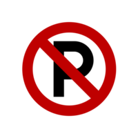 No parking sign, Forbidden sign, Do Not Park Car png