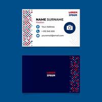 Abstract Diamond Element Geometric Name Card Design vector