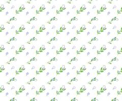 butterfly pea flower arrange on seamless pattern background vector