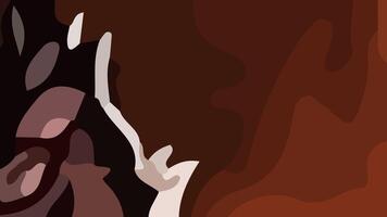 Aesthetic brown abstract background with copy space area. Suitable for poster and banner vector