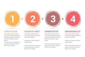 Infographic Template with 3 Steps vector