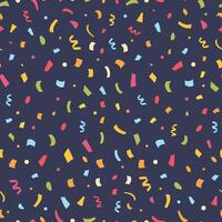 Seamless Pattern with Confetti vector
