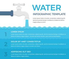 Infographic template with tap and three elements with numbers and text vector