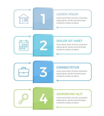 Infographic Template with 4 Options