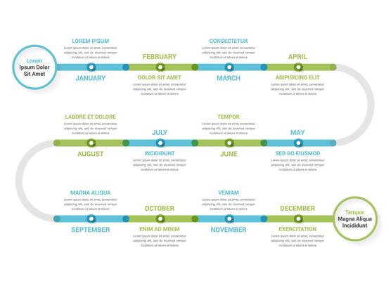 Timeline Infographics Template