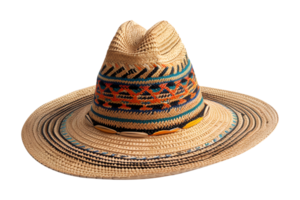 A colorful hat with a black band and a yellow band png