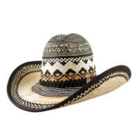 A colorful hat with a black band and a yellow band png