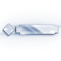 Shiny Silver title frame label banner lower third png