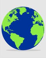 illustration of the earth with a colored background vector
