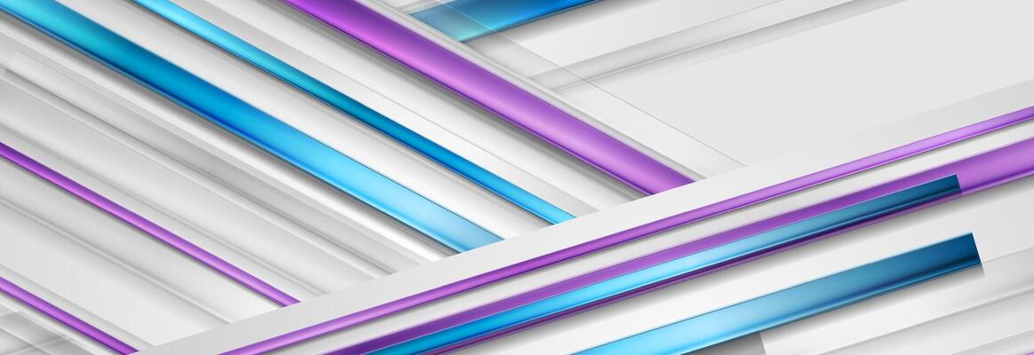 Geometric technology background with glossy stripes