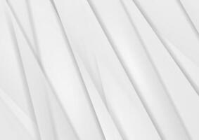 Grey and white smooth glossy stripes abstract concept background vector