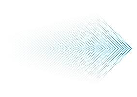 Abstract blue dotted arrows geometric tech background vector