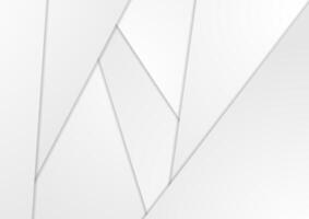 Grey white abstract minimal corporate background vector