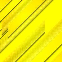 Yellow stripes and black lines abstract geometric background vector