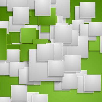 Green and grey squares geometric tech abstract background