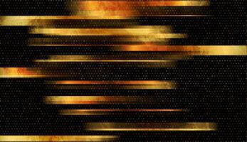 Golden grunge stripes and dots geometric abstract background vector
