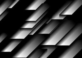 Black and white geometric tech abstract background vector
