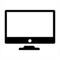 Desktop and screen icon concept vector