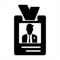 ID Card and badge icon concept vector