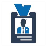 ID Card and badge icon concept vector