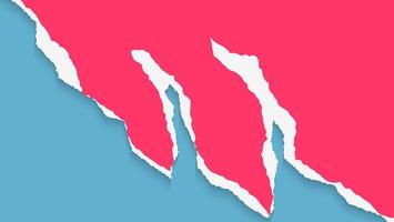 Modern Colorful Paper Ripped Frame Design Template vector