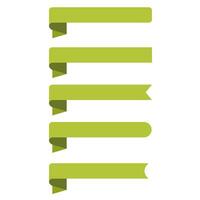 A set of simple ribbon frames that can be used for anything. Callout shapes or banners. vector