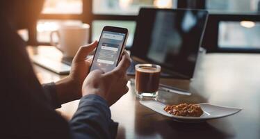 In a cybersecurity context, hands hold a smartphone displaying a login screen with a username and password, highlighting the importance of securing personal information and digital access photo