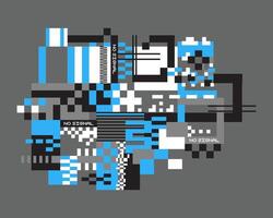 Screen glitch error no signal chaothic grid pattern background layout texture poster t shirt design element print art editable vector