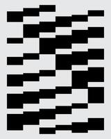 Monochrome abstract square pattern background modern layout bauhaus swiss style banner print art editable vector
