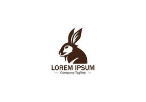Elegant Rabbit icon logo Design for Eco Friendly Product Logo vector