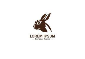 Dynamic Bunny rabbit Icon for Sports and Fitness Logos vector