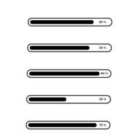 Loading bar icon vector