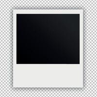 Instant photo frame background. Blank instant photo vector