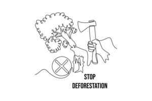 World Ozone Day concept. Single line draw design graphic illustration. vector