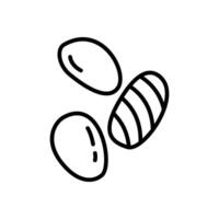 jelly beans, line style icon, isolated background vector