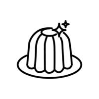 jelly icon in line style vector