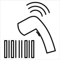 icon code scanner vector