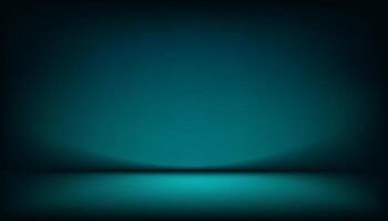 Green Background Wall Studio Room with Spotlights,Shadow on floor.Empty Dark Green Backdrop Stage Show with neon light for product presentation, 3D Blue Display Podium Stand vector