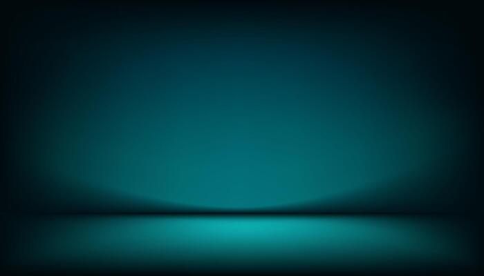 Green Background Wall Studio Room with Spotlights,Shadow on floor.Empty Dark Green Backdrop Stage Show with neon light for product presentation, 3D Blue Display Podium Stand