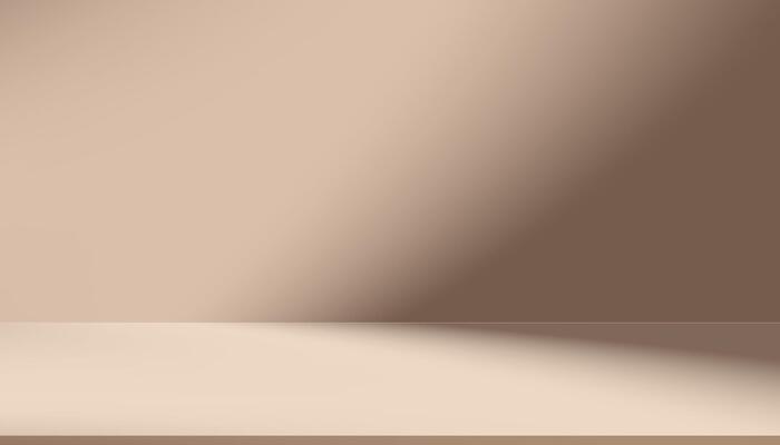 Brown Cream Color Empty Display Room Cement wall Studio Background with Beige Podium Stage Stand for Presente Cosmetic Organic Nature Products,Backdrop Banner for sale online in Autumn