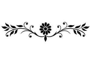 Elegant decorative line divider silhouette illustration, perfect for adding stylish borders and accents to your graphic design projects. Ideal for classic and modern designs vector