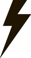 Lightning icon Thunder charging power Thunderstorm vector