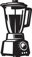 a black and white illustration of a blender vector