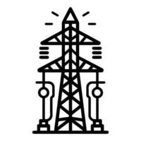 Energy icon or modern line symbol. line art and icon design with bold outline. Black and white Pixel Perfect minimalistic symbol isolated white background.Silhouette simple thin sign vector