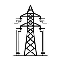 Energy icon or modern line symbol. line art and icon design with bold outline. Black and white Pixel Perfect minimalistic symbol isolated white background.Silhouette simple thin sign vector